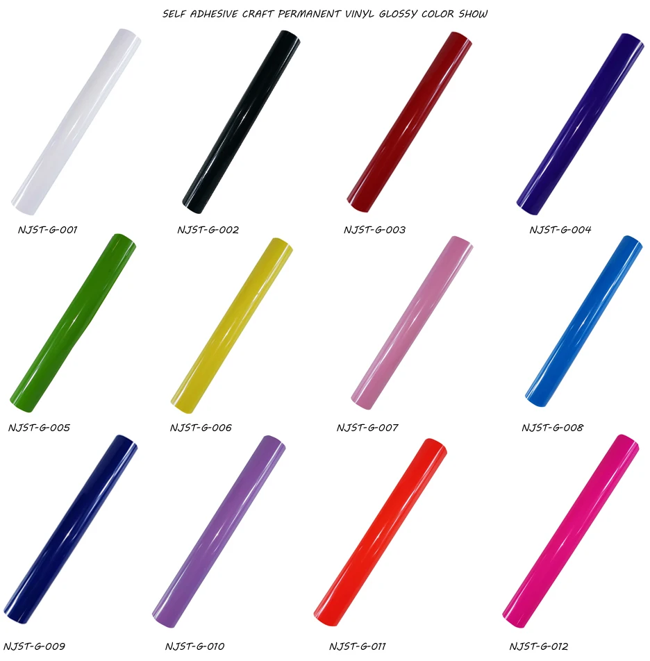 Matte Color Permanent Self-Adhesive Vinyl for Decorative Crafts and Handmade Projects