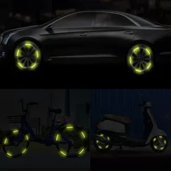 Reflective Tire Sticker Safety Sticker Color Kids Balance Bike Reflective Sticker Wheel Decal Bike Accessories