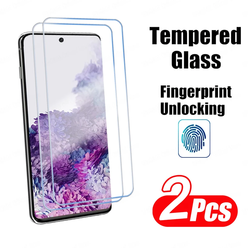 Fingerprint Glass Screen Protector For S20 Plus 2Pcs Fingerprint