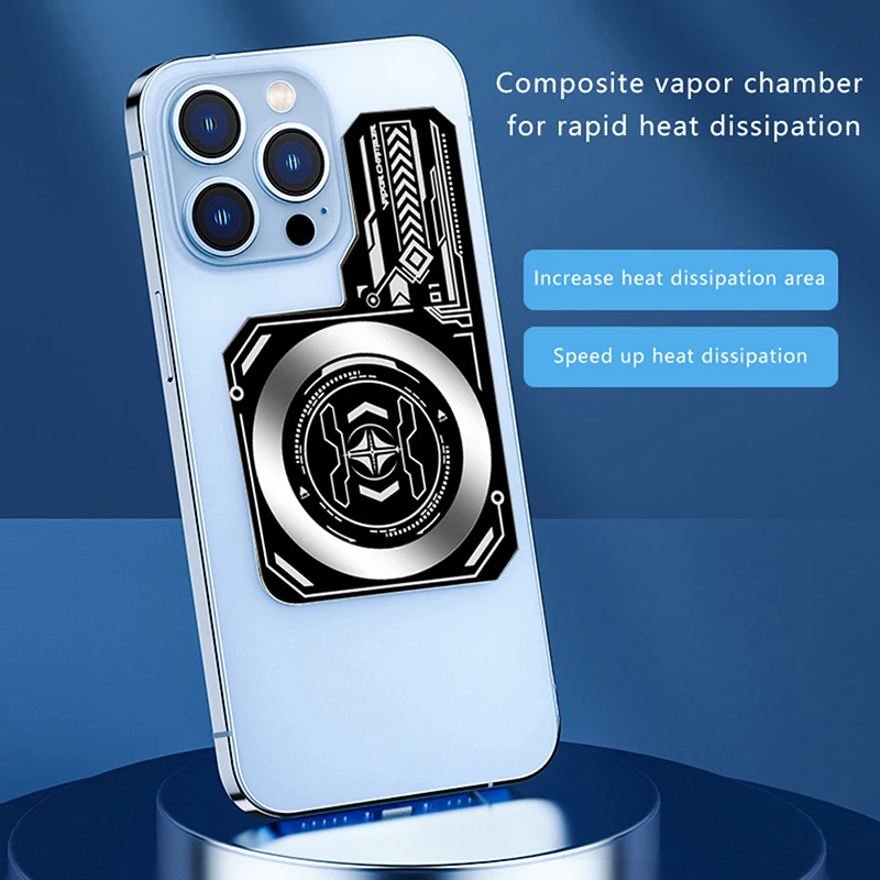 Phone Cooler Mobile Radiator Mobile Heat Dissipation Plate Cell Phone Fan Mobile Phone Cooling Plate Heat Sink Expend Cooling Area For Fans Game Cooler Cell Phone For IPhone/Samsung/Xiaomi