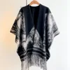 Luxury Winter Shawl Women Cashmere Scarf Warm Tassels Pashmina Brand Female Shawls Wraps Thick Soft Bufanda Poncho Scarves