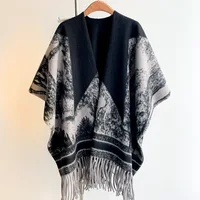 Luxury Winter Shawl Women Cashmere Scarf Warm Tassels Pashmina Brand Female Shawls Wraps Thick Soft Bufanda Poncho Scarves