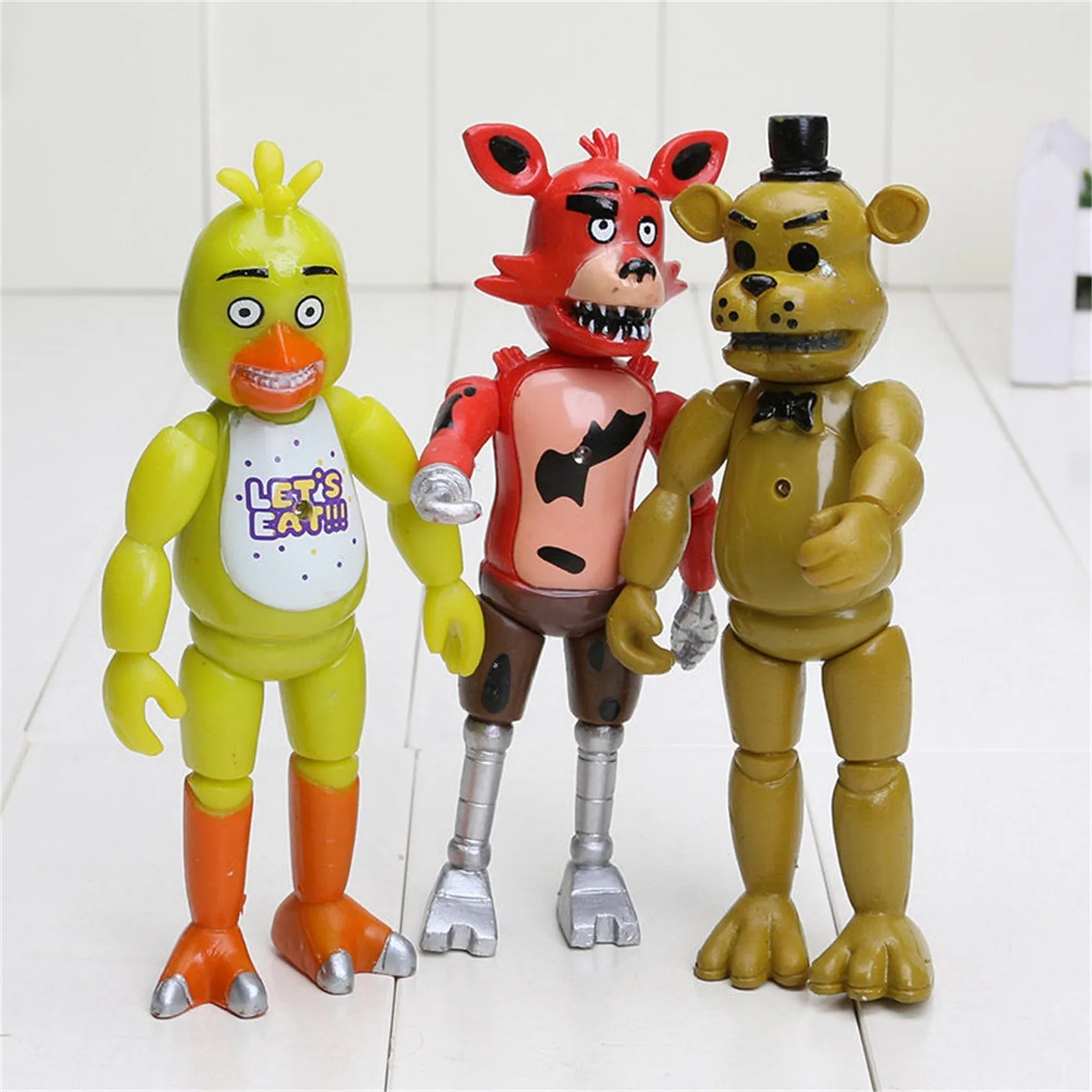 Five Nights at Freddy's Bear Action Figures, FNAF, PVC Modelo, Articulações  Podem Ser Montadas, Movido Coleção, Brinquedo Presente do Miúdo, 1 Pc -  AliExpress