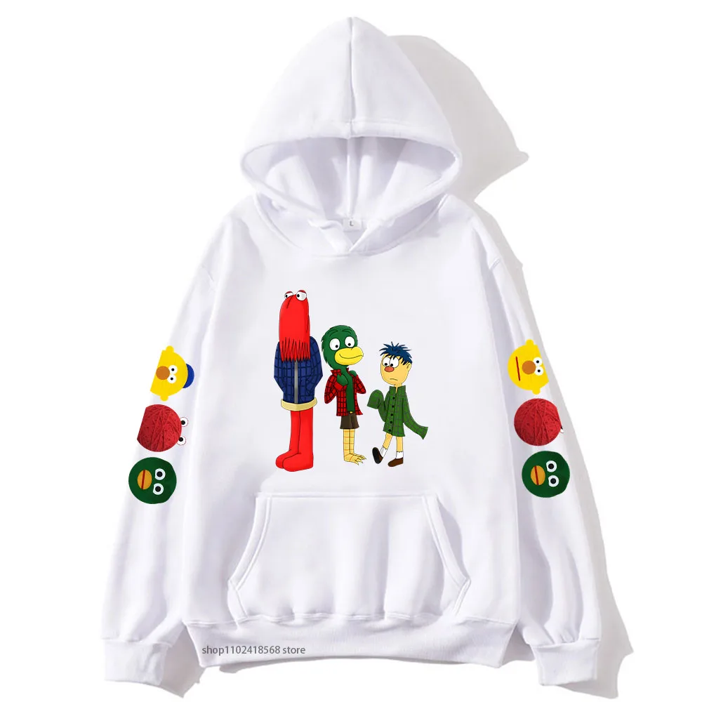 

Худи с рисунком из японского мультфильма «не обнимай меня, я боюсь», свитшоты в стиле хип-хоп, мужские зимние повседневные свитшоты с длинным рукавом