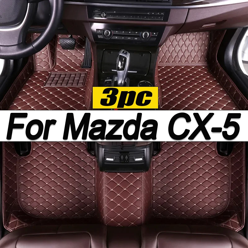 

Автомобильные коврики для Mazda CX-5 CX5 KF 2017 ~ 2023, кожаные роскошные коврики, коврики, полный комплект, автозапчасти, автомобильные аксессуары 2018