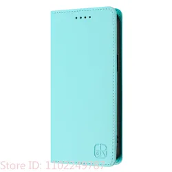 Luxury Anti - Theft Leather Flip Cover Phone Case with Magnetic Closure for Honor 500 (Mint Green)