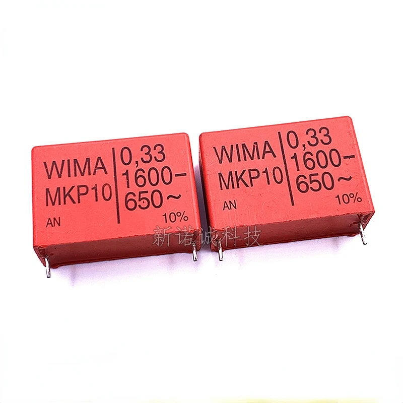 Немецкий пленочный конденсатор WIMA, 2 шт., 1600 в, 334 мкФ, 0,33 в, 1600 НФ, 334K, 10% мк10, шаг 37,5 мм