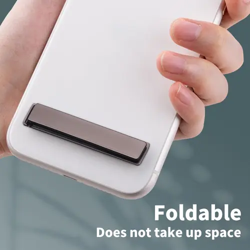 Ultra Thin Foldable Mobile Phone Holder Bracket Magnetic Metal Alloy Desktop Cell Phone Stands Universal Phone Support Kickstand - Image 3