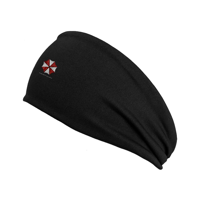 Umbrella Corporation Nonslip Elastic Folds Yoga Hairband Fashion Wide Sports Headband Running Accessories Stretch Hair Band RE3