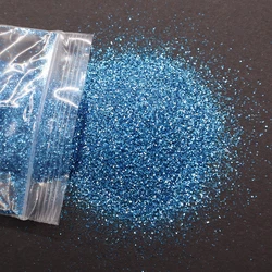 Luxurious Champagne Silver & Gold Fine Nail Glitter Powder - 20g (Sky blue)