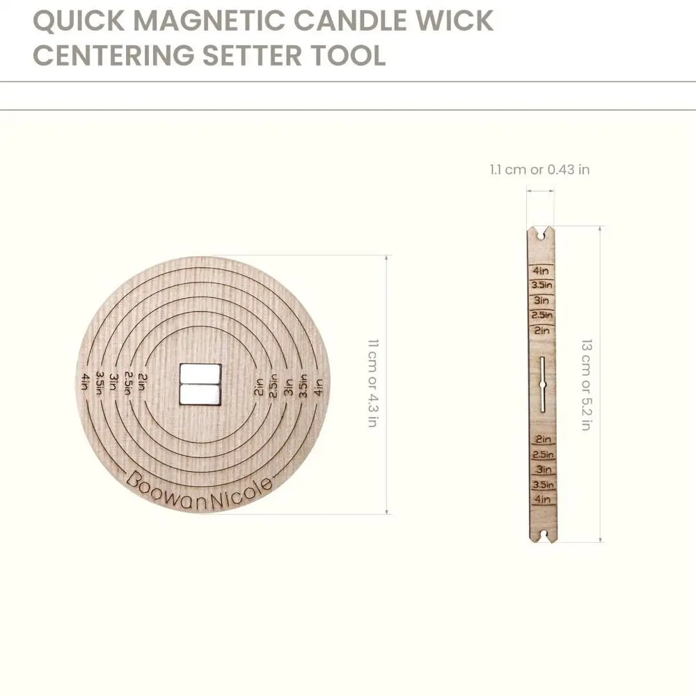Universal Candle Wick Centering Tool Wooden Multifunctional Candle Making Tool Wick Centering