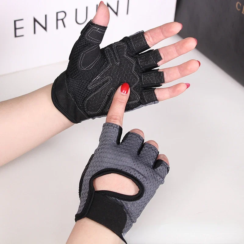Gym Gloves Fitness Weight Lifting Gloves Body Building Training Sports Gloves Workout Half Finger Hand Protector for Men Women