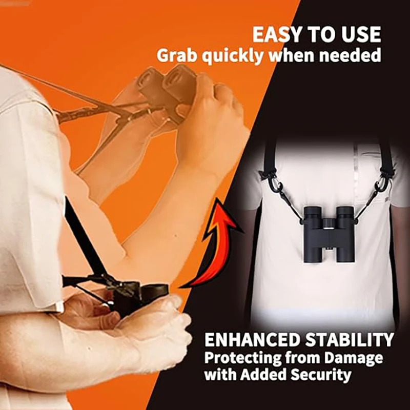 조류 관찰용 쌍안 하네스 스트랩, X자형 감압 스트랩 핏, 쌍안경, 카메라 운반용 크로스 스트랩 하네스