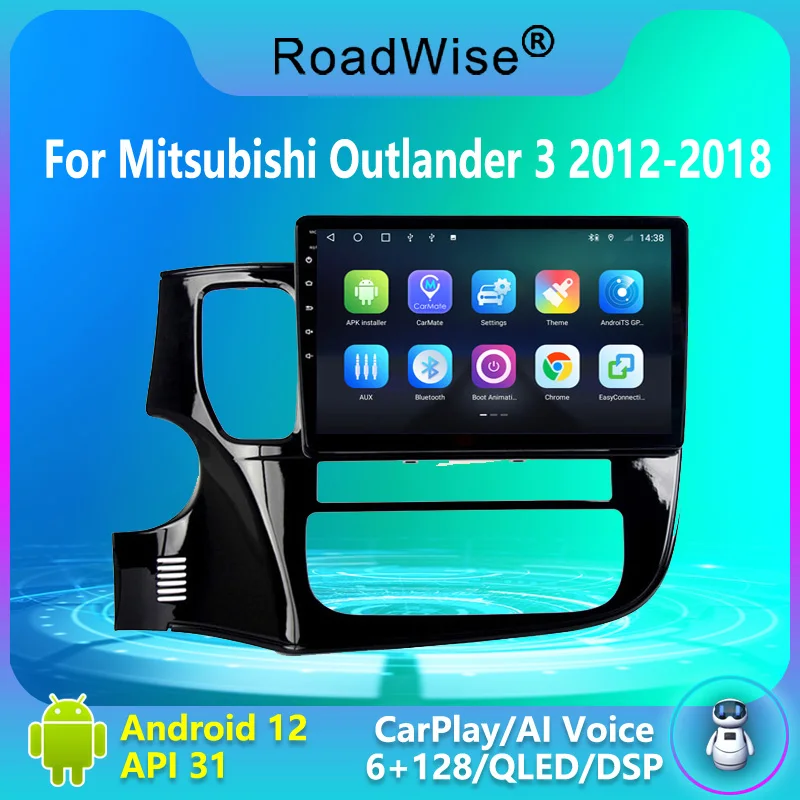 Автомагнитола на Android мультимедийный плеер Carplay для Mitsubishi Outlander 3 III GF0W GG0W 2012-2018