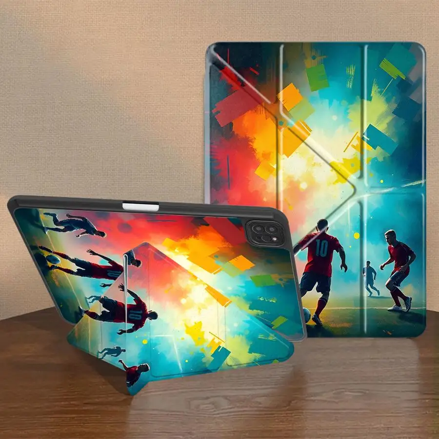 Soccer Match Premium Tablet Case with Holder and Cover