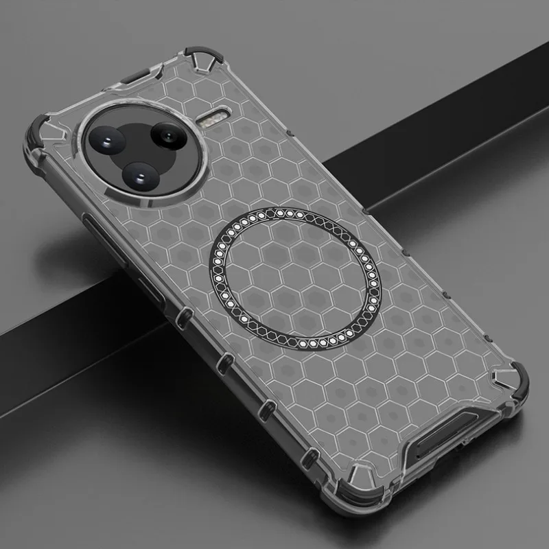 Magnetic Shockproof Clear Phone Case with Air-Cushion Protection