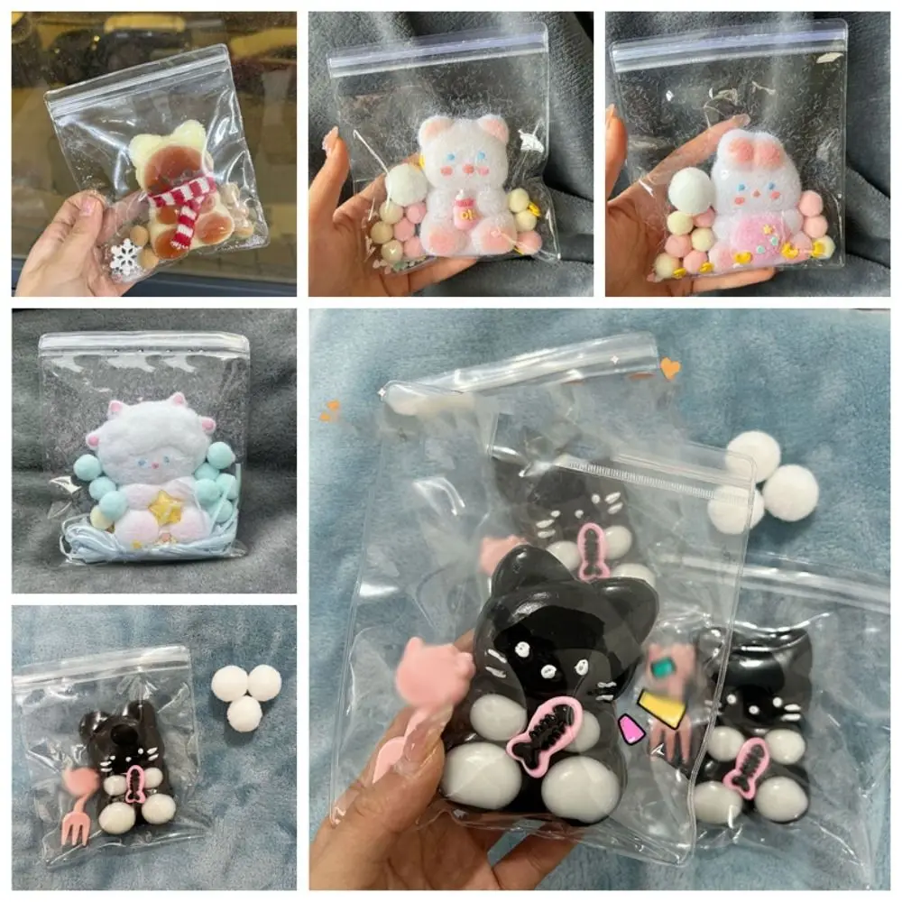 Lamb Cartoon Bear Squeeze Toys Soft Sensory Toy Cat Cartoon Fidget Toy 3D Fidget Toy Pinch Decompression Toy Funny Toys 2