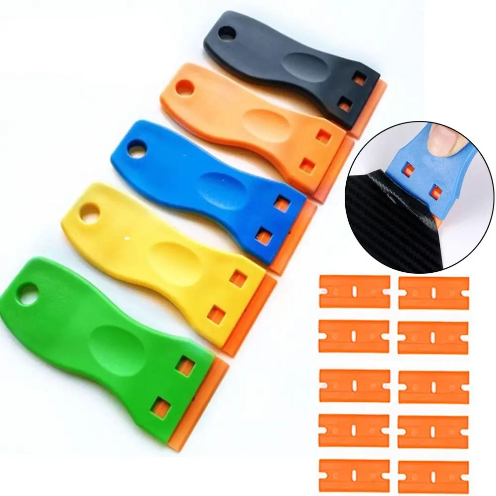 Plastic Glue Removal Shovel Glass Removal Household Cleaning Razor Blades Spatula Car Film Tools Stain Remover Spatula