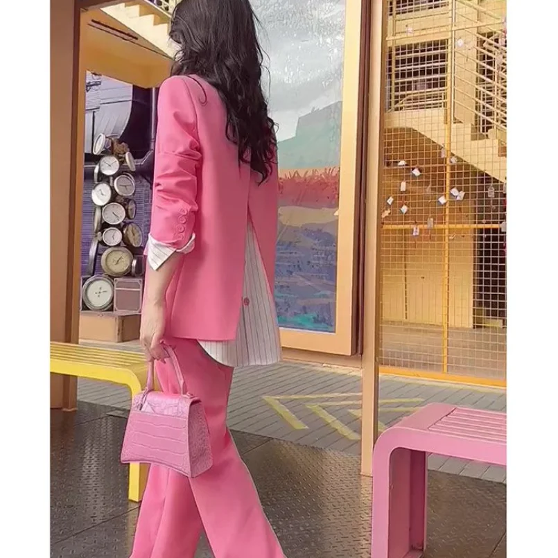 Spring/Summer Fashion Women's Set 2023 New French Academy Style Casual Elegant Women's Two Piece Professional Set