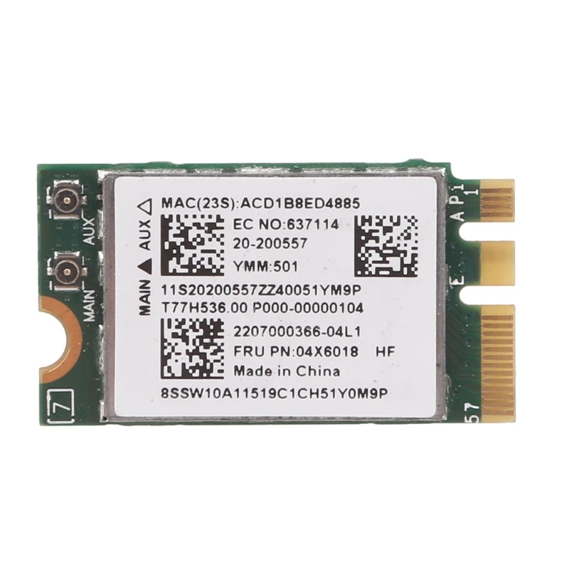 

Wireless Adapter Card Broadcom BCM943142Y 150Mbps Wlan+Bluetooth M.2 NGFF WiFi BT 4.0 802.11b/g/n SPS: 792608-001