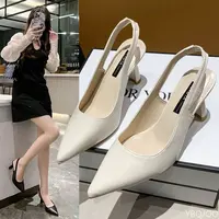 2025 Summer new pointed high heels Women's sandals Casual Shallow mouth shoe Fashion elegant ladies shoes Zapatillas Mujer ﻿ - Image 2