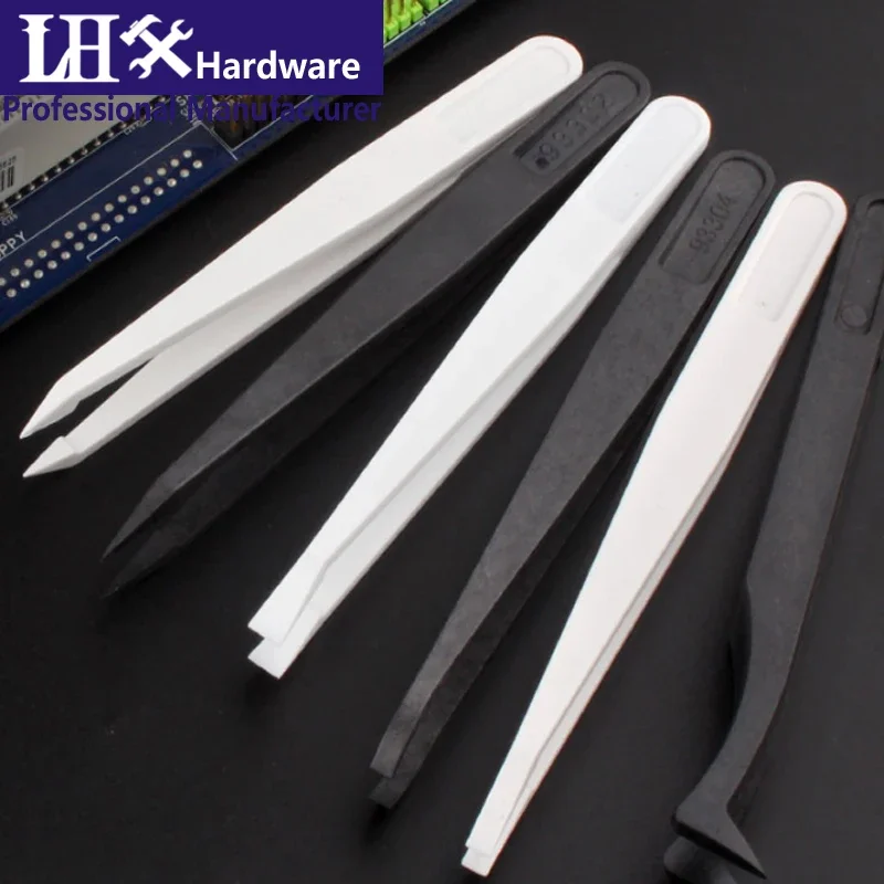 Anti-static Plastic Tweezers Repairing Maintenance Tools Part Clamp Jewerly Tool Twizers LHX YP59 G