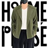 Original Pleated Fall Men's Jacket 2024 New Simple Retro Business Casual Suit Cardigan Men's Pleated Long-sleeved Blouse 1