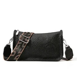 Elegant Genuine Leather Women's Shoulder Bag - Premium Quality Handbag & Crossbody Messenger (Black)