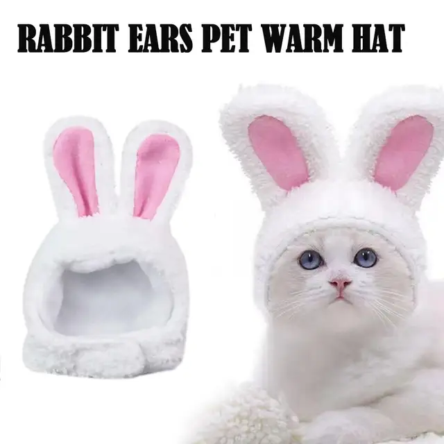Cat Decorative Pet Products New Warm Cat Head Cover Hat Lamb Rabbit Ear Plush Clothes Pet Cat Accessories Hat B1L0 Cat Decorative Pet Products New Warm Cat Head Cover Hat Lamb Rabbit Ear Plush Clothes Pet Cat Accessories Hat B1L0