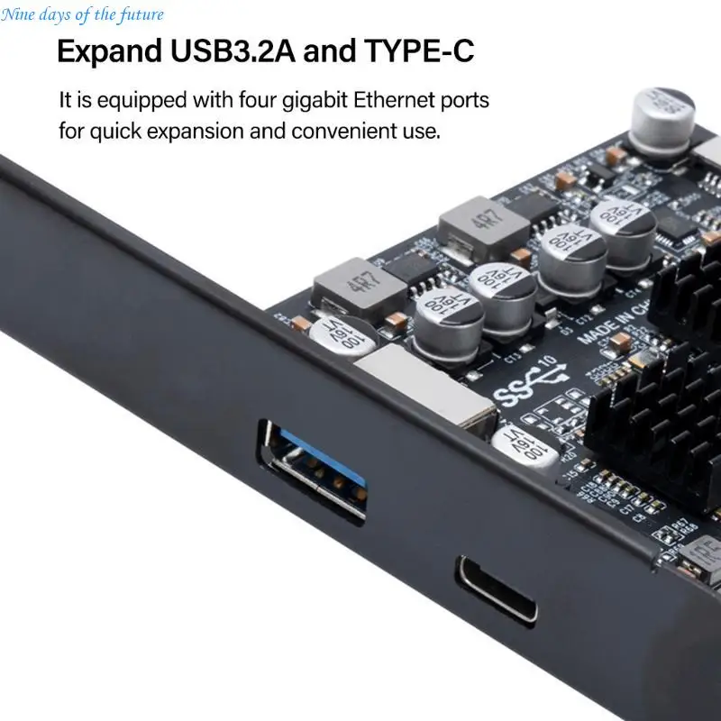PCIE 4X 어댑터 확장 카드에 대한 10Gbps USB 3.2 커넥터 데스크탑 E65A용 10Gbps 데이터 전송 유형 C 어댑터 카드