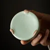 Azure Porcelain Tea Infusers Teaware Tool Ru Kiln Ceramic Tea Filter Ceramics Tea Set Chinese Accessories Tea Strainer Leakage 2