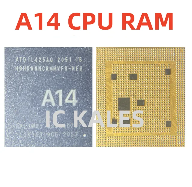 

A14 A15 A16 CPU+RAM For iPhone 12 12Pro 12Promax 12Mini 13 14 pro PM Plus 13mini Top Bottim Layer IC Chip Full Set Kit 2in1