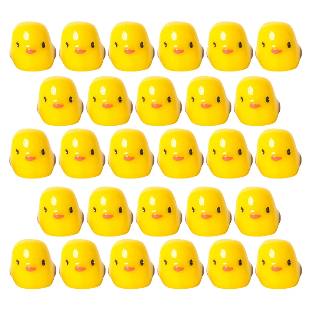 

60pcs Resin Mini Ducks Figurines Adorable Miniature Ducks Statues Tiny Miniature Ducks Decorations