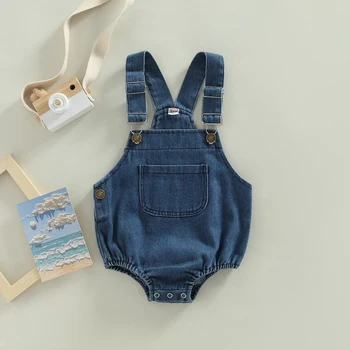Infant/Toddler Baby Denim Romper 1