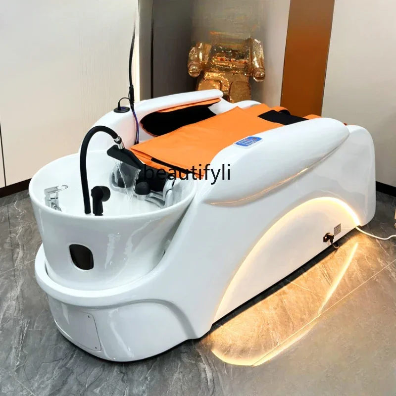 Automatic Intelligent Massage Shampoo Bed Cosmetology Shop Beauty Salon Head Treatment Water Circulation Fumigation