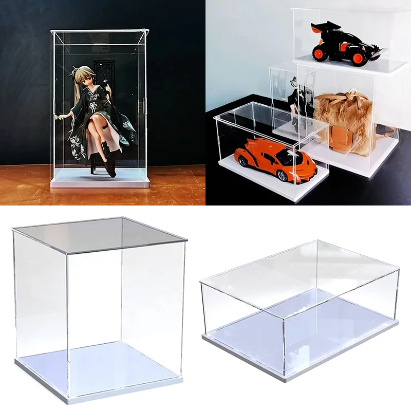 White Transparent Acrylic Display Box Can Be Used For Action Figures