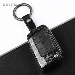 Carbon Fiber Car Key Case Cover, 3 - 4 Buttons (3 BTN F - Carbon Set1)