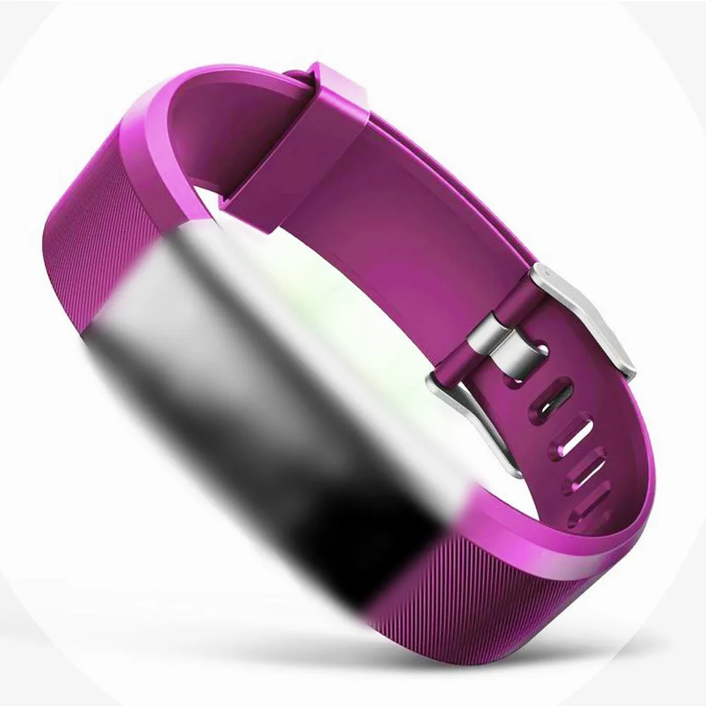Smart Watch Band For ID115 PLUS HR Silicone Strap Silicone Watch Band Sport Metal Buckle Strap Wrist Replacement Color
