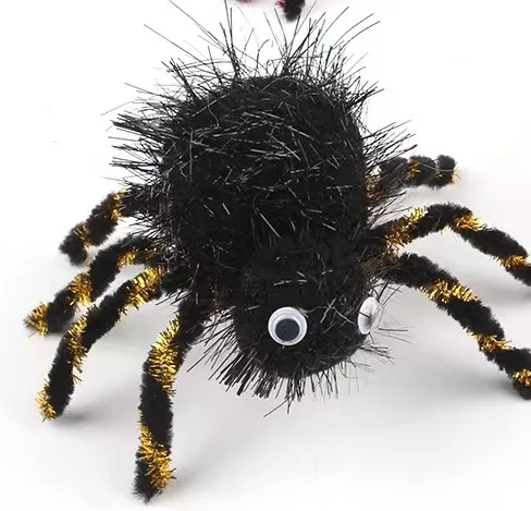 thumbnail image 1 of Halloween Spider Simulation Decoration Cat Plush Spider Toy Simulation Spider Parody Prank Toy Pet Interactive Festival Pet Toys, 1 of 5