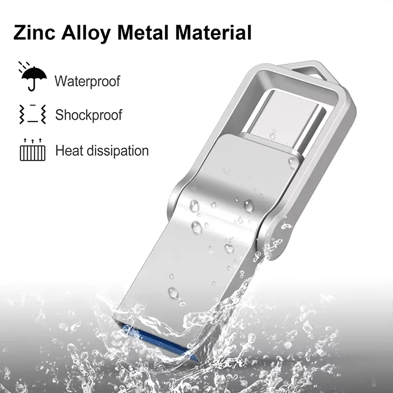 High-Speed 256GB USB 3.0 Flash Drive - Original 2-in-1 USB & Type-C Pen Drive