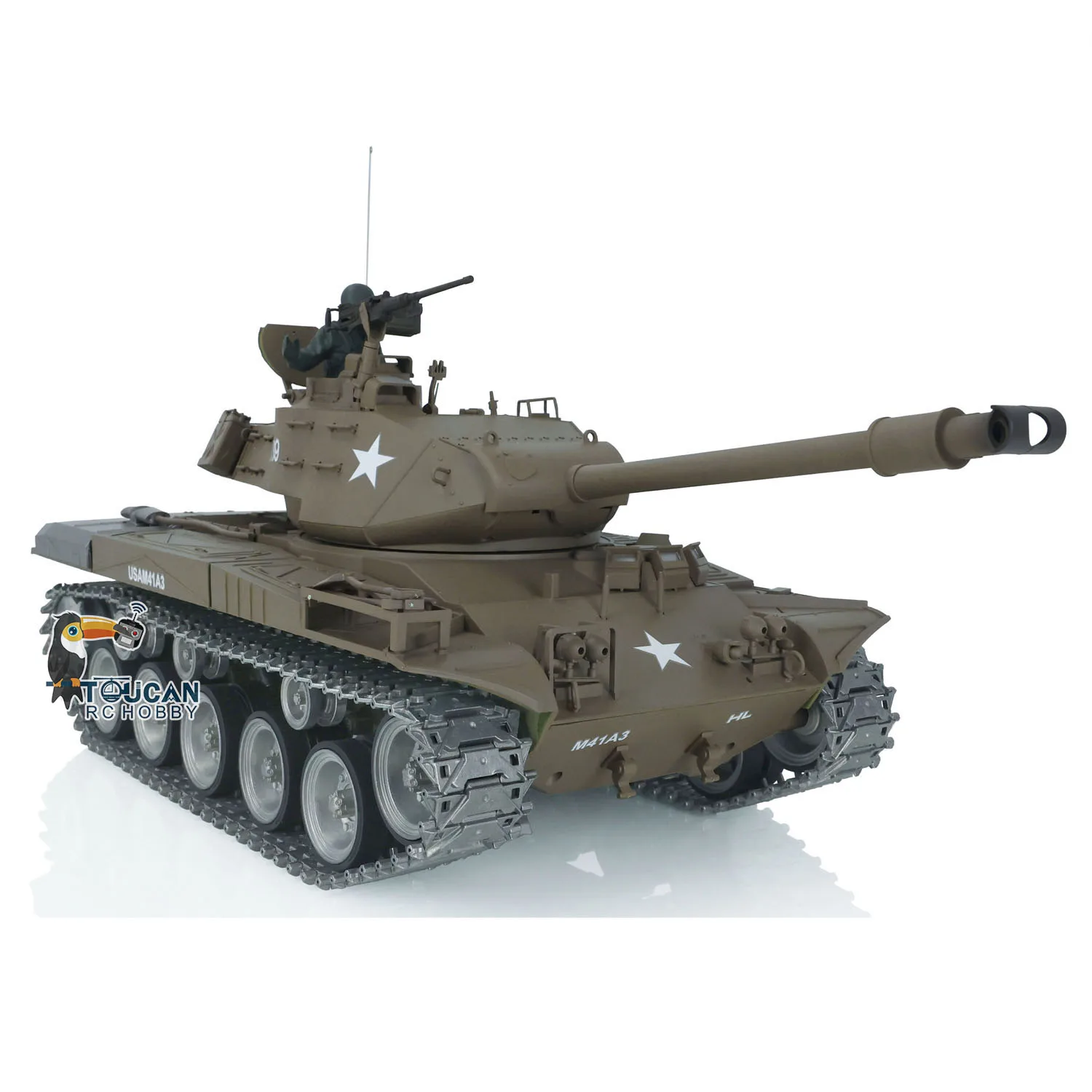 Heng Long 1/16 RC Tank 7.0 Customized Walker Bulldog RTR Radio Control Tank Model 3839 Metal Tracks Wheels Cars Toys TH17329 3