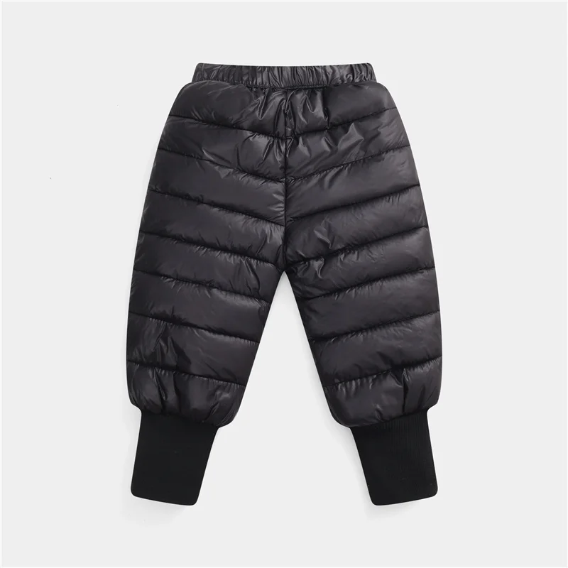 Winter Kids Warm Down Pants Autumn Children Clothing Boys Girls Thick Ski Trousers Baby Windproof Snow Long Pants 1-5 Years