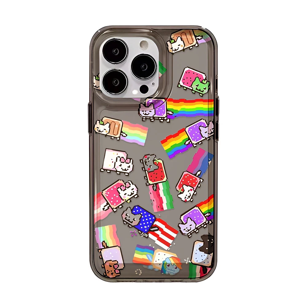 รูปสินค้า เคสแมวตลก ป้องกันกล้อง iPhone 15/16/17 Pro Max