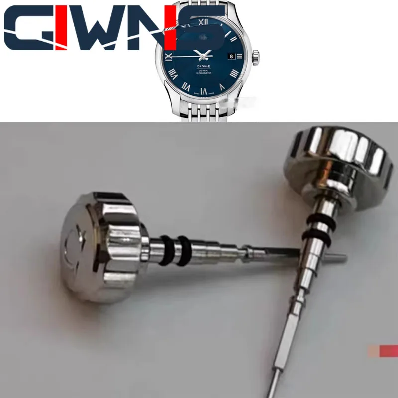 Per Accessori Per La Testa Dell'Orologio Maschile Con Corona In Acciaio Inossidabile Omega De Ville Series