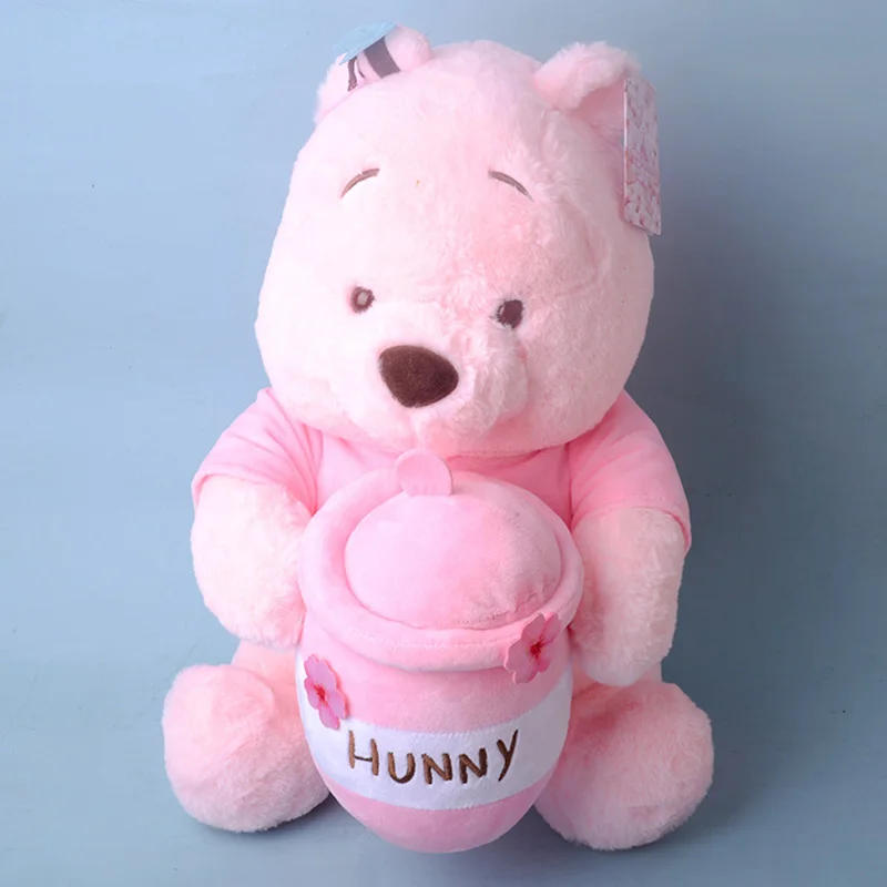 45cm Big Size Sakura Cherry Blossom Pink Pooh With Honeypot Stuffed Plush  Toys Kawaii Winnie the Pooh Plush Dolls Gifts for Kids - AliExpress