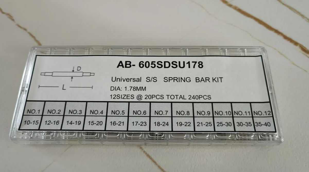 

Universal Stainless Steel 1.78mm Diameter Watch Strap Spring Bars Kit