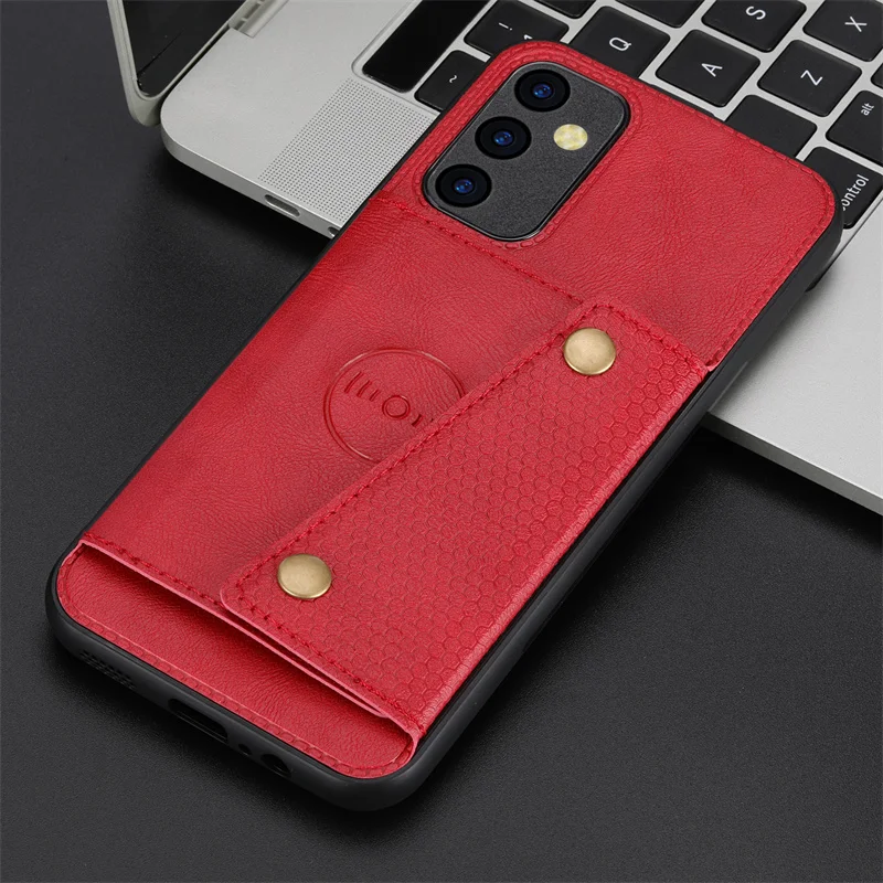 PU Leather Magnetic Holder Wallet Case with Card Slot