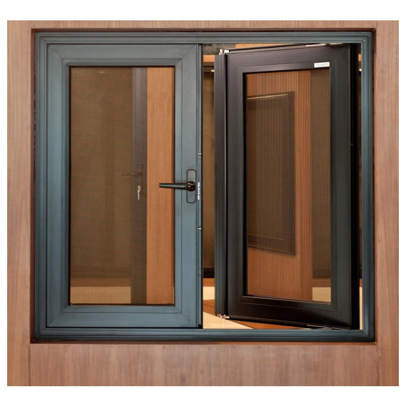 חלונות ודלתות זכוכית מחוסמת בסגנון האמריקאי Hurricane Impact עם זכוכית מחוסמת כפולה למרפסת