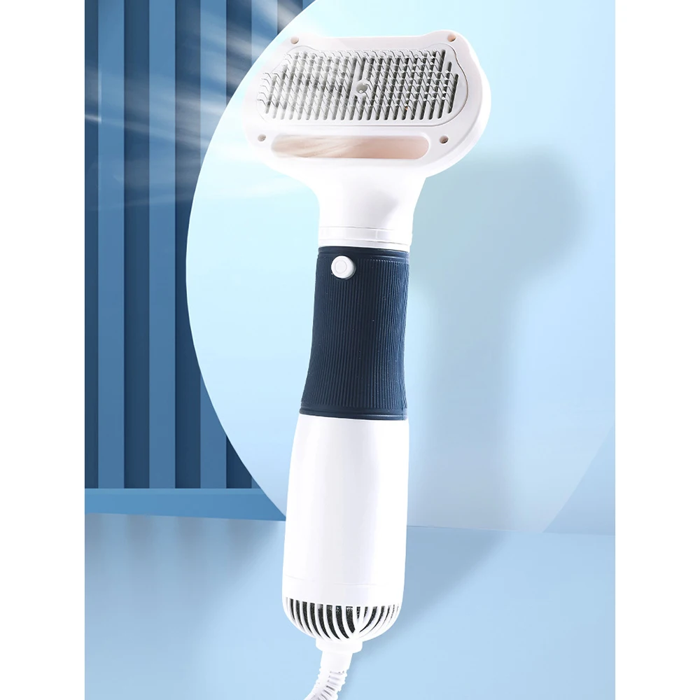 2-in-1 Pet Grooming Dryer Portable three-speed wind speed with Slicker Brush - PeticaDeals
