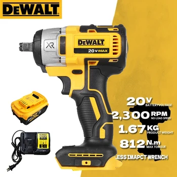 Dewalt DCF880 무선 임팩트 렌치, 20V, 2300RPM, 충전식 13mm 전기 리튬 배터리 렌치, 203Nm 전동 공구